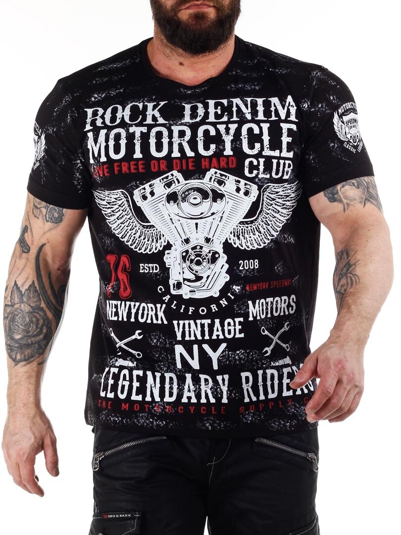 Plus Size Rd Legendary Riders Printed T-shirt