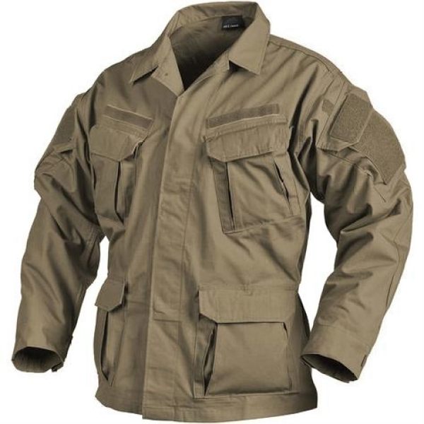 Mens Outdoor Camping Hiking Hiking Wear-Resistant Windproof Multi-Pocket Jacket