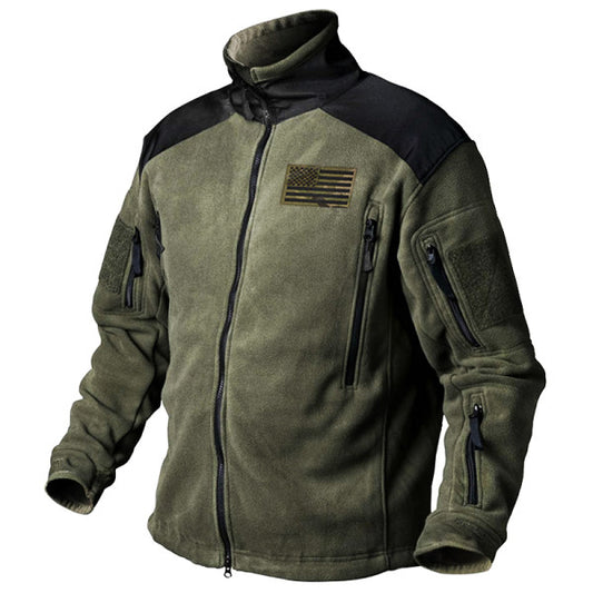 Patriot Mens Outdoor Stitching Polar Fleece Tactical Jacket