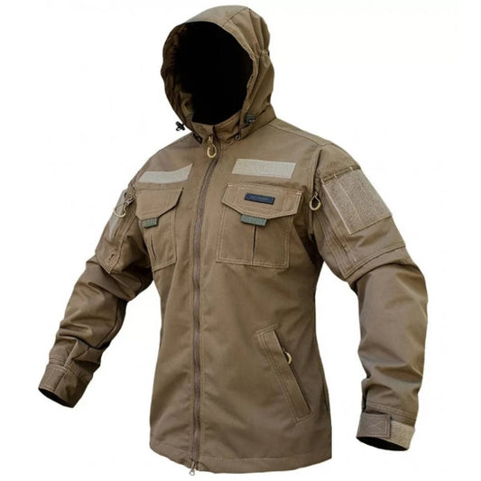 Mens Outdoor Windproof Hooded Warm Multifunction Jacket