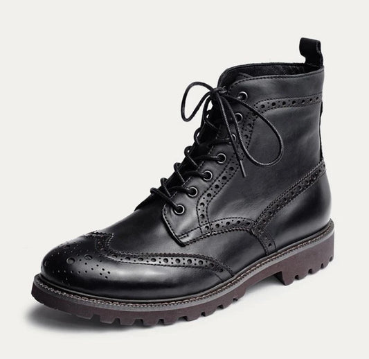 Low-Heeled, Round-Toed, All-Match, Low-Leg Men'S Martin Boots