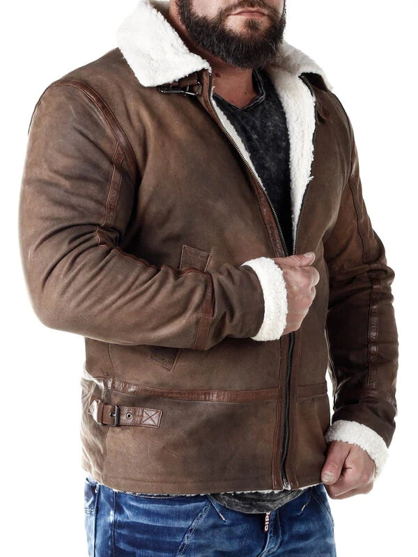 Rd Hardy Leather Jacket - Brown