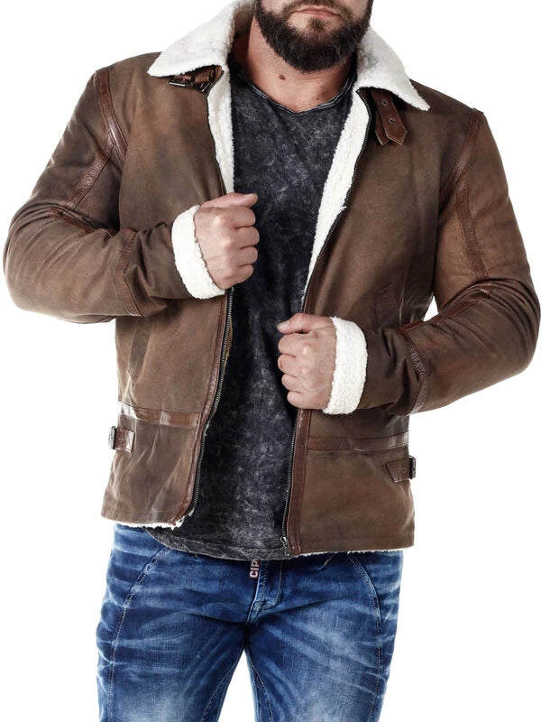 Rd Hardy Leather Jacket - Brown