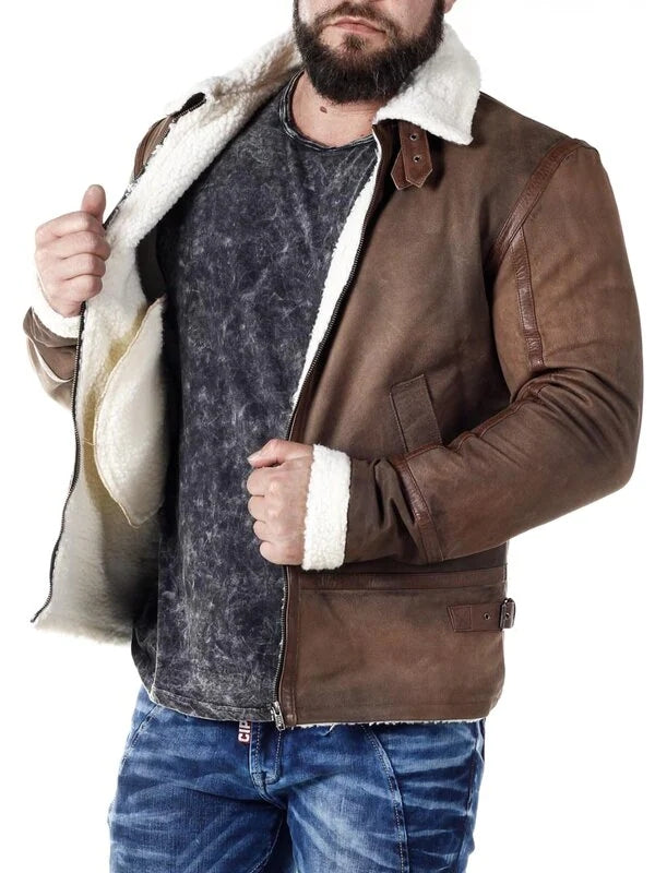 Rd Hardy Leather Jacket - Brown