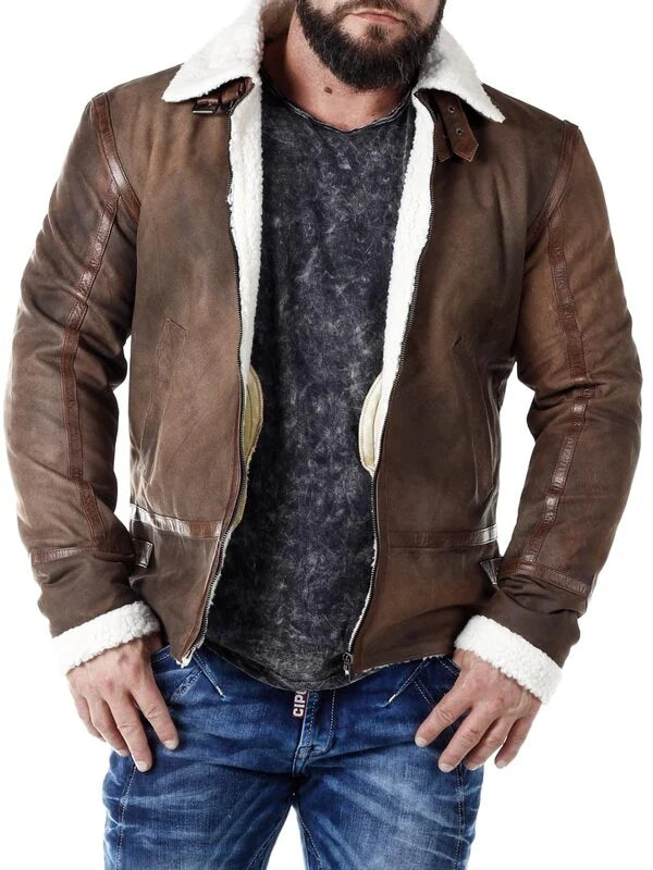 Rd Hardy Leather Jacket - Brown