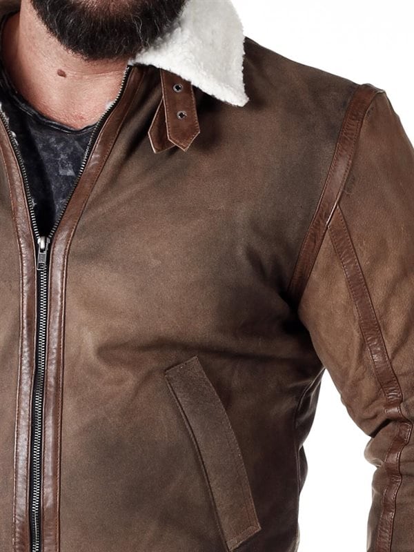 Rd Hardy Leather Jacket - Brown