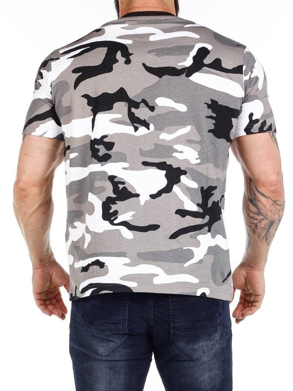 Army Brandit T-shirt - White / Camo