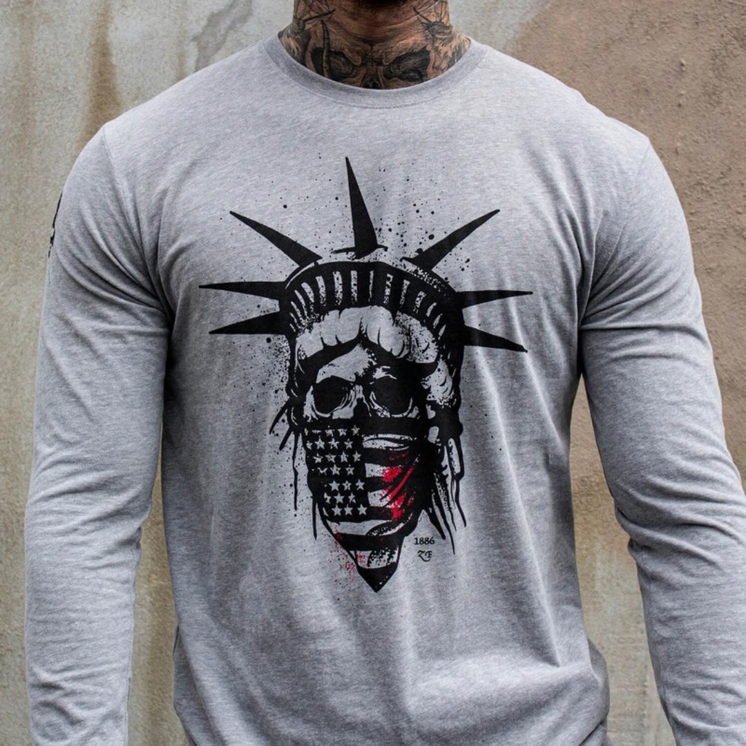 Plus Size Liberty Long Sleeve - Dark Gray