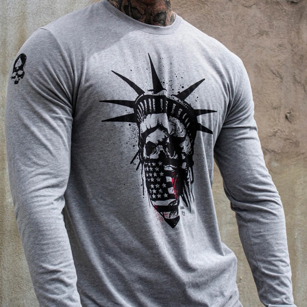 Plus Size Liberty Long Sleeve - Dark Gray