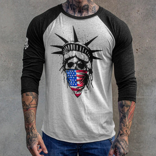 Plus Size Liberty Long Sleeve - Black/Gray