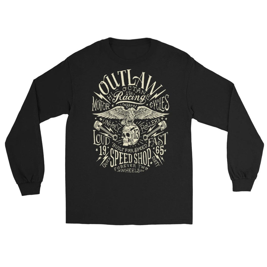 Plus Size Outlaw Speed Shop Long Sleeve - Black