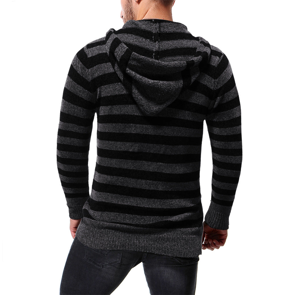 Mens Stripe Casual Knitted Sweater(3Colors)